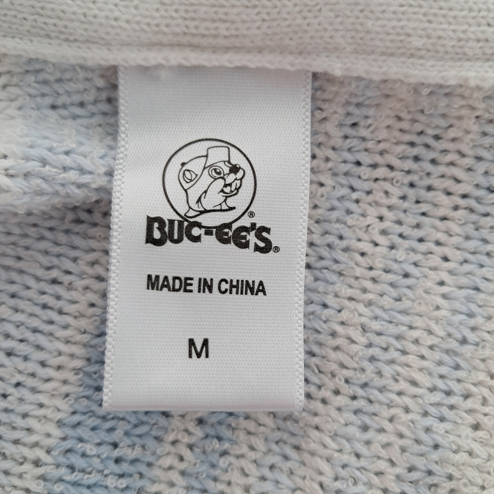 Bucees Knit Hooded Sweater Pastel Colors Striped V-Neck Long Sleeve Beachy Boho - Picture 11 of 12